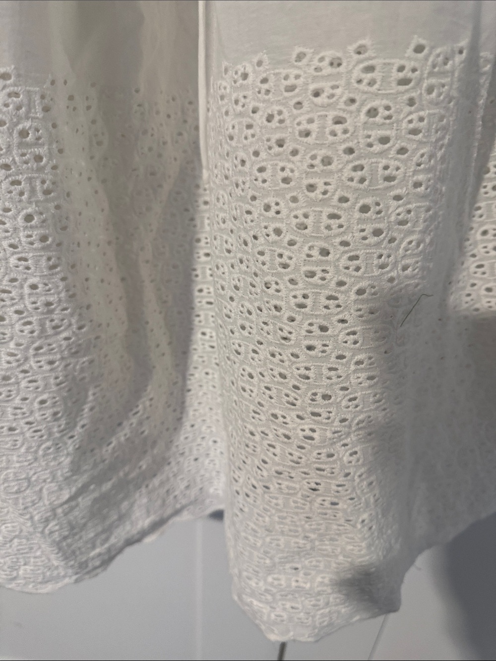 Elie Tahari White Eyelet Tiered Maxi Skirt - Picture 4 of 6